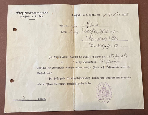 Alte urkunde verwundeten - alte,